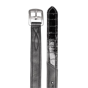Steigbügelriemen Croco X-Line Schwarz
