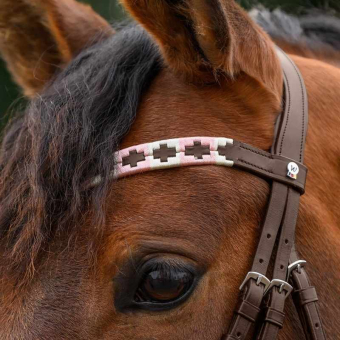 Stirnriemen Polo X-Line Braun/Rosa