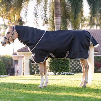 Regendecke Amigo 1200D Plus Pony 0g Schwarz/Grau