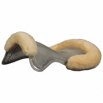 Gelpad mit Lammfell Transparent