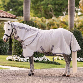 Fliegendecke Amigo Bug Rug Plus Pony Silber/Grau