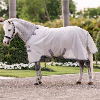 Fliegendecke Amigo Bug Rug Pony Silber/Grau