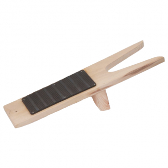 Stiefelknecht Holz Geriffelt Natur/Schwarz