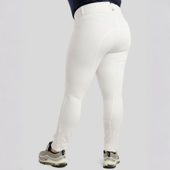 Reithose Megan Yati Curve Full Grip Weiß