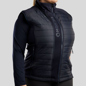 Hybridweste Emma Softshell Curve Marineblau