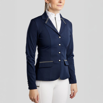 Turnierjacket MoGloria Softshell Caviar Tape Marineblau