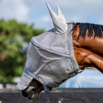 Rambo Plus Fliegenmaske Grau