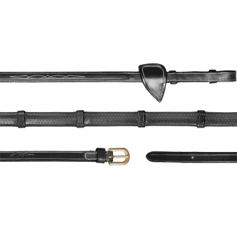 Gummizügel mit Stoppern 13mm DC Schwarz