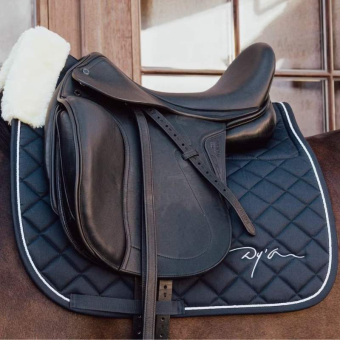 Dressurschabracke Skin Friendly Vegan Sheepskin Marineblau