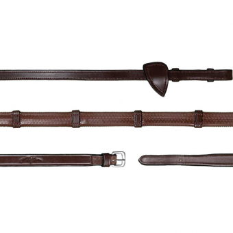 Gummizügel mit Stoppern 13mm NE Braun