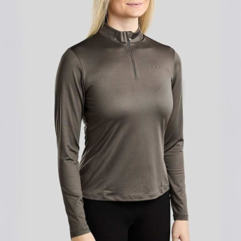 Trainingstop MoMegan Polo Long Sleeve Grau