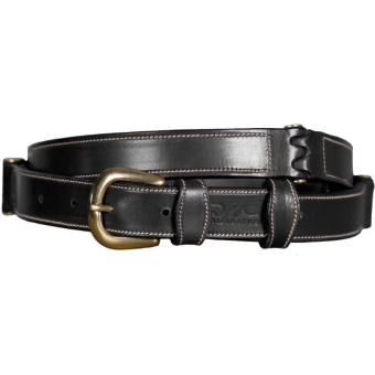 Gürtel Flat Leather Schwarz