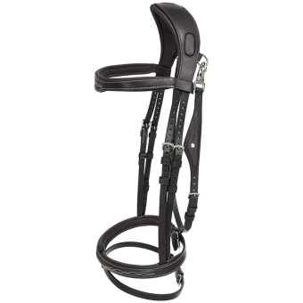 Trense Ready To Ride mit Ziernaht Schwarz