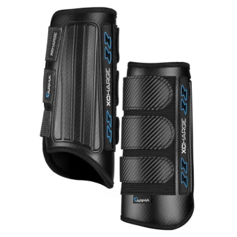 Vielseitigkeitsgamaschen Vorne Carbon XC Schwarz