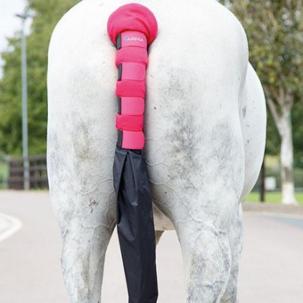 Schweifschoner mit Tasche Rosa