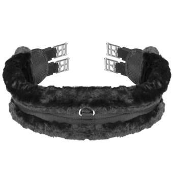 Anatomische Sattelgurt SupaFleece Schwarz