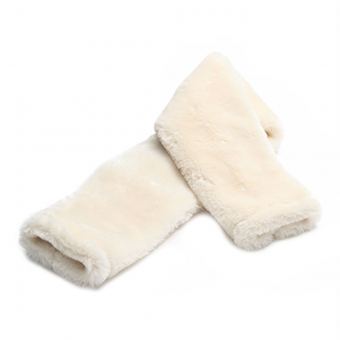 Sattelgurtüberzug SupaFleece Ärmel Weiß