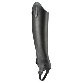 Short Chaps Leather Schwarz