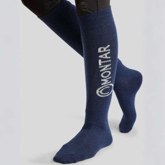 Reitsocken Wool Marineblau