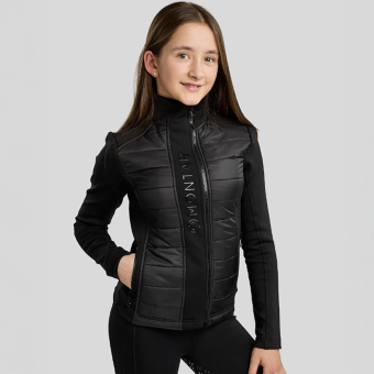 Hybridjacke Kinder/Junior Emma Softshell Schwarz