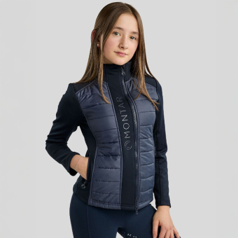 Hybridjacke Kinder/Junior Emma Softshell Marineblau