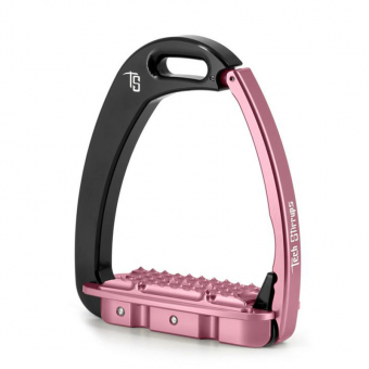 Steigbügel Venice Young EVO Schwarz/Rosa