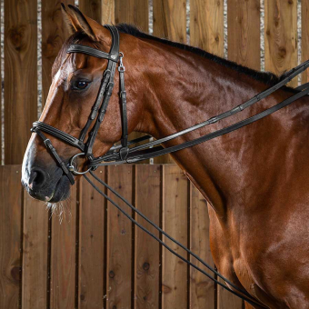 Schlaufzügel Reparatur/Leder 16mm WC Schwarz