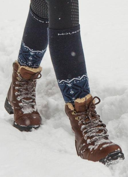 Winterreitstiefel Snowy River Lace Braun