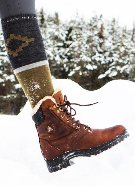 Winterreitstiefel Snowy River Lace Braun