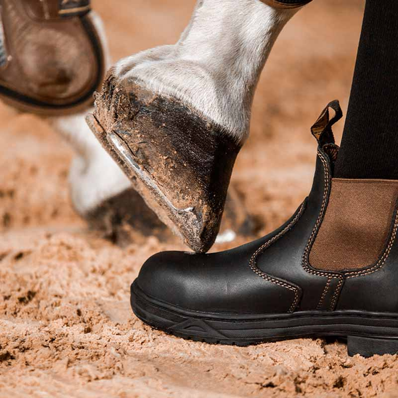 Jodhpur Protective Stahlkappe Schwarz/Braun