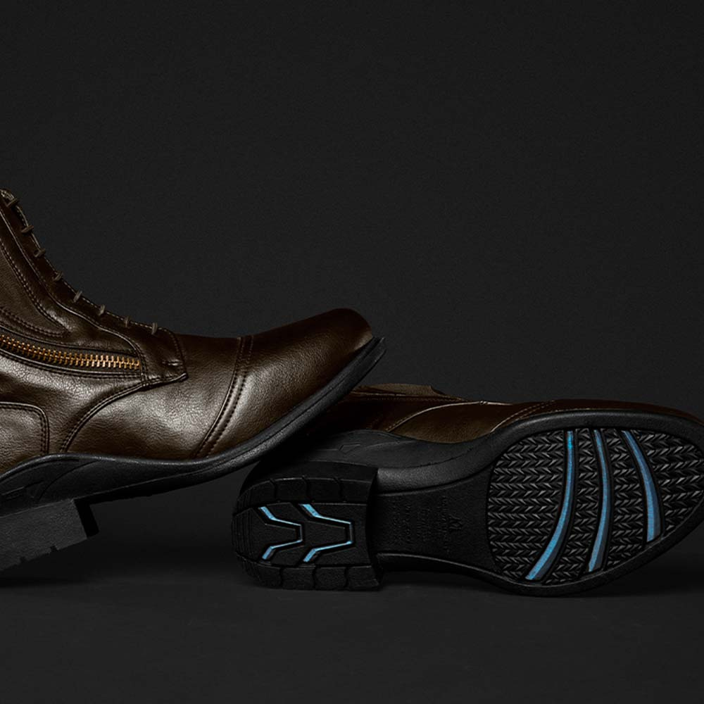 Reitstiefeletten Veganza Side Zip Paddock Braun