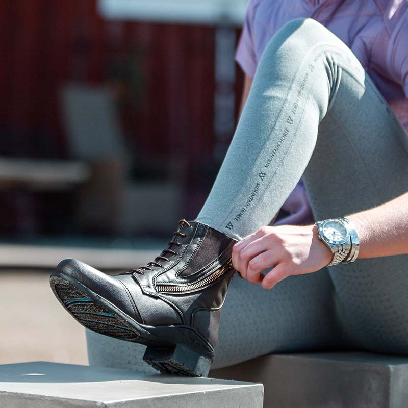 Reitstiefeletten Veganza Side Zip Paddock Braun