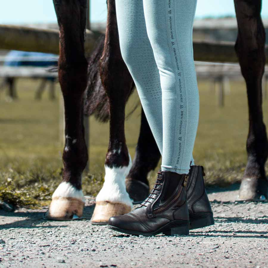 Reitstiefeletten Veganza Side Zip Paddock Braun