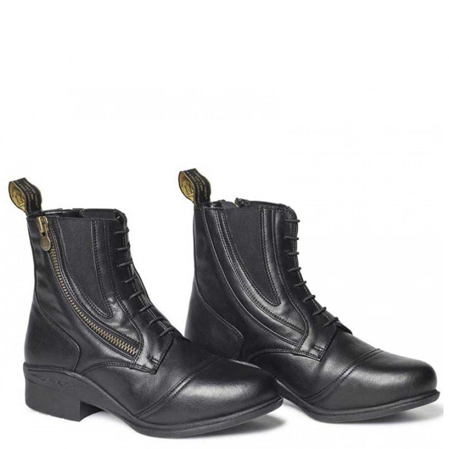 Reitstiefeletten Veganza Side Zip Paddock Schwarz