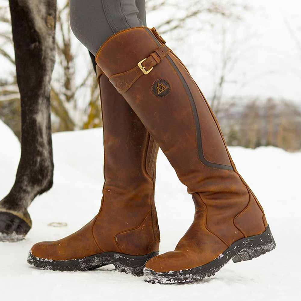 Winterreitstiefel Snowy River Braun