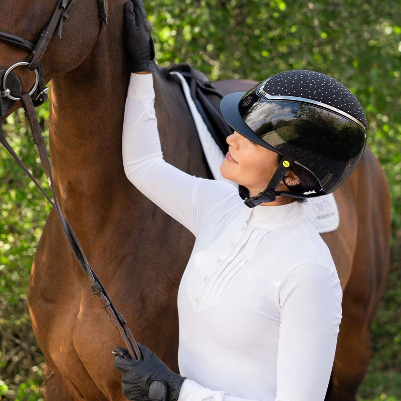 Reithelm MIPS Kylo Gloss Crystal Schwarz/Chrome