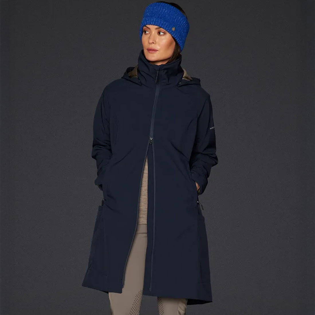 Reitparka Stella Softshell Marineblau