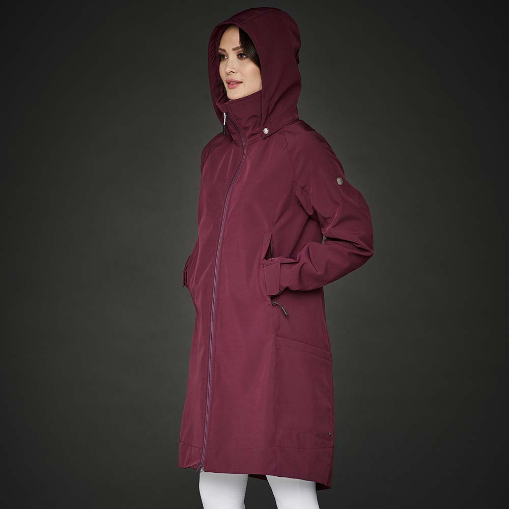 Reitmantel Stella Softshell Parka Burgunderrot
