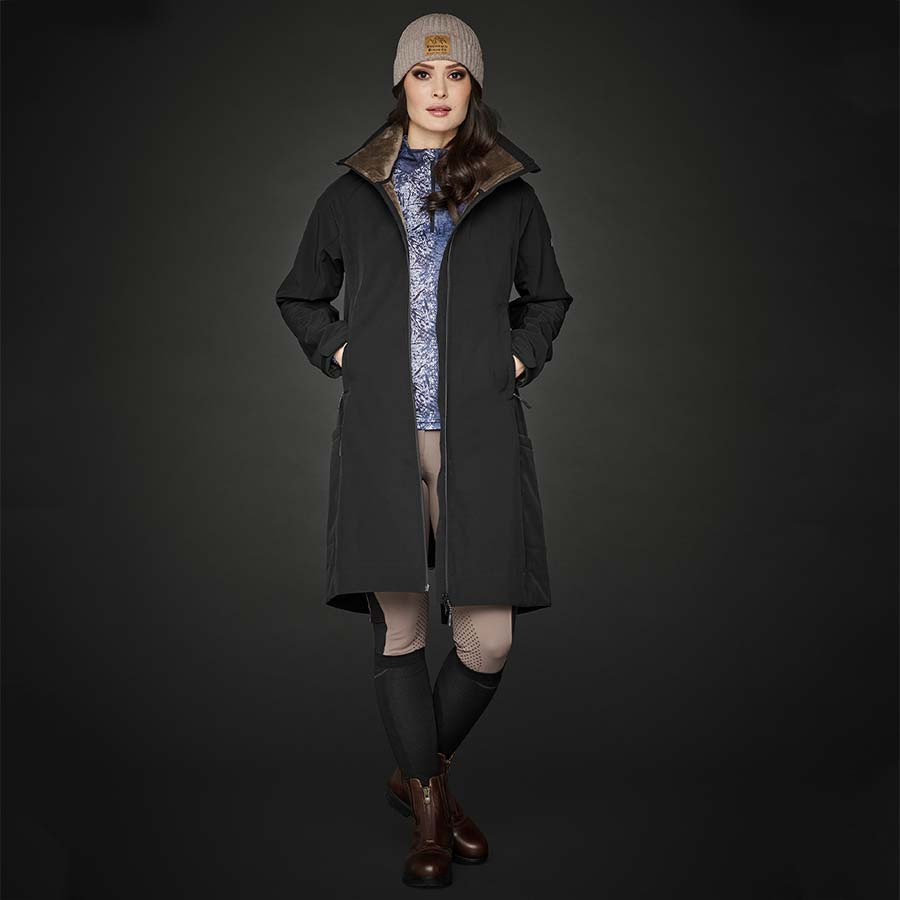 Reitmantel Stella Softshell Parka Schwarz