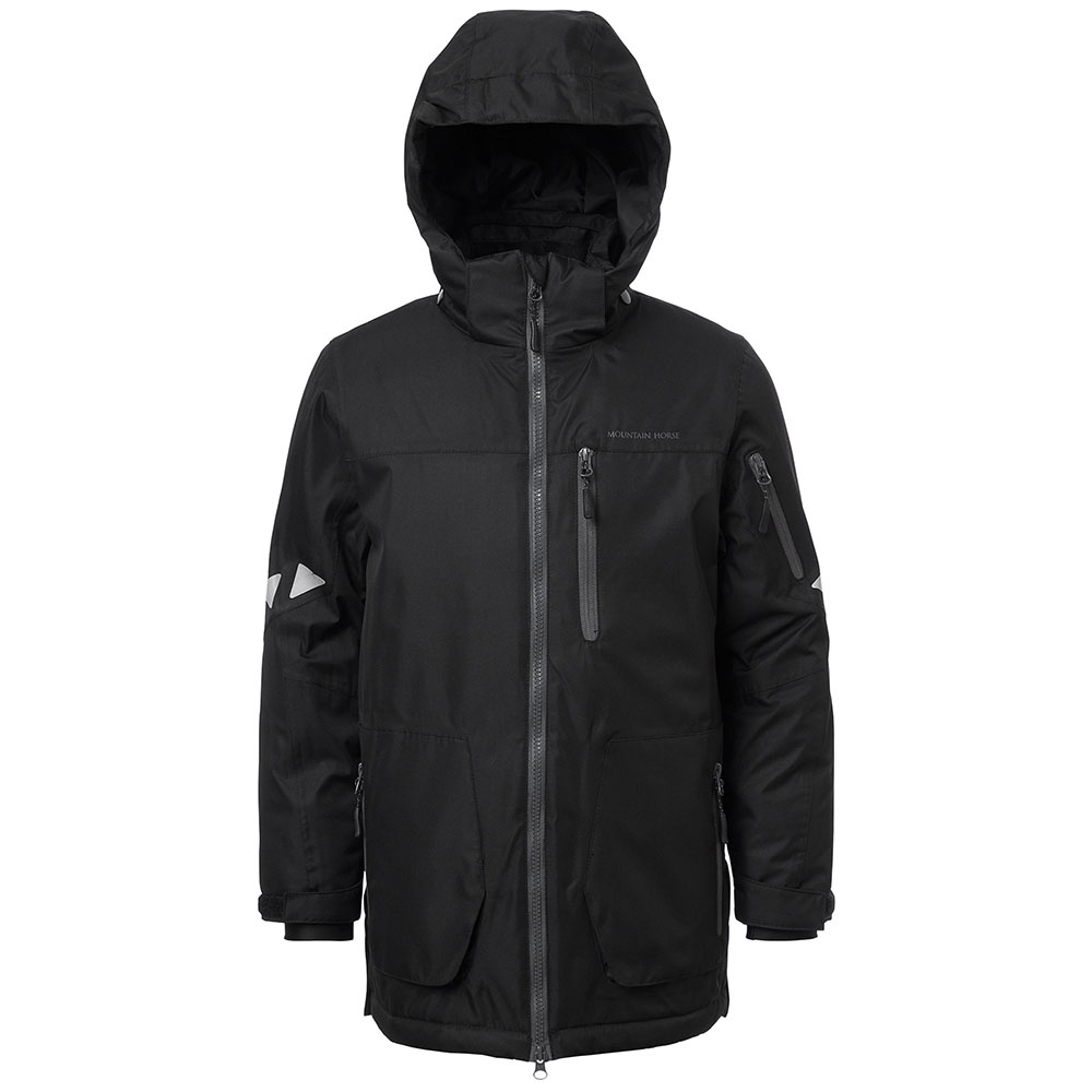Reitmantel Origo Parka Jr Schwarz