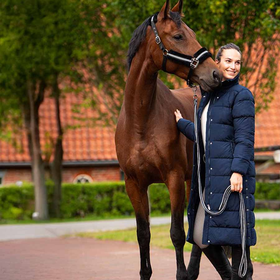 Reitmantel Team Marineblau