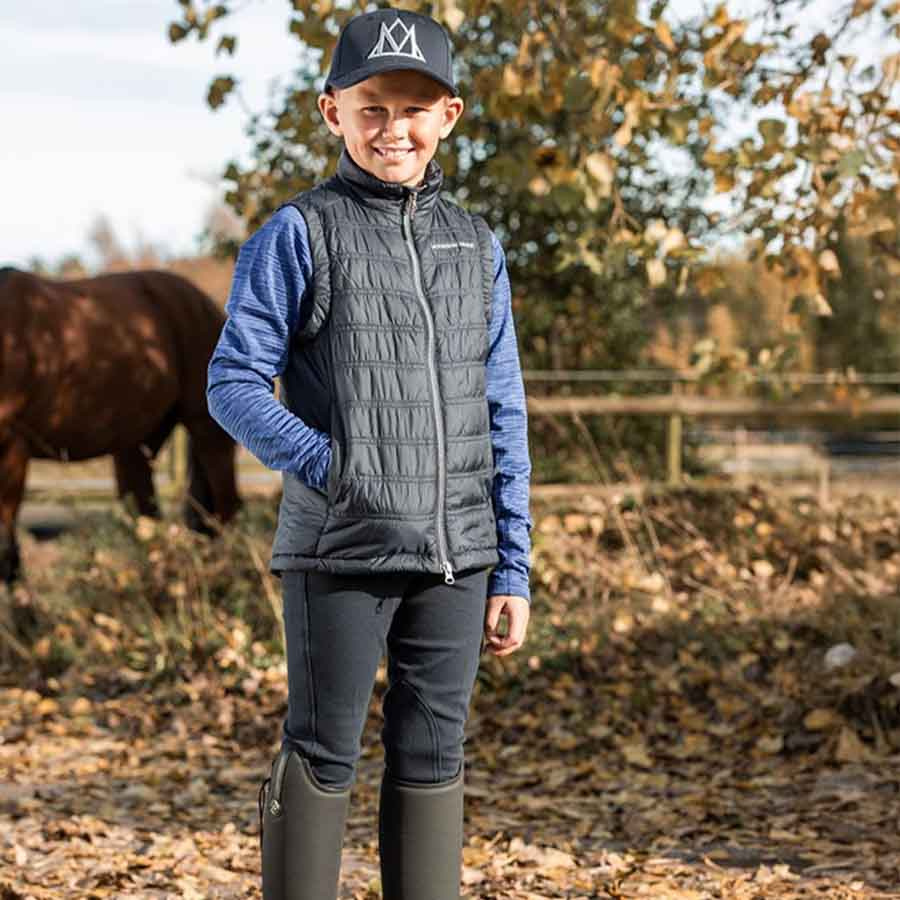 Reithosen Kinder/Junior Kidd Knee Grip Marineblau