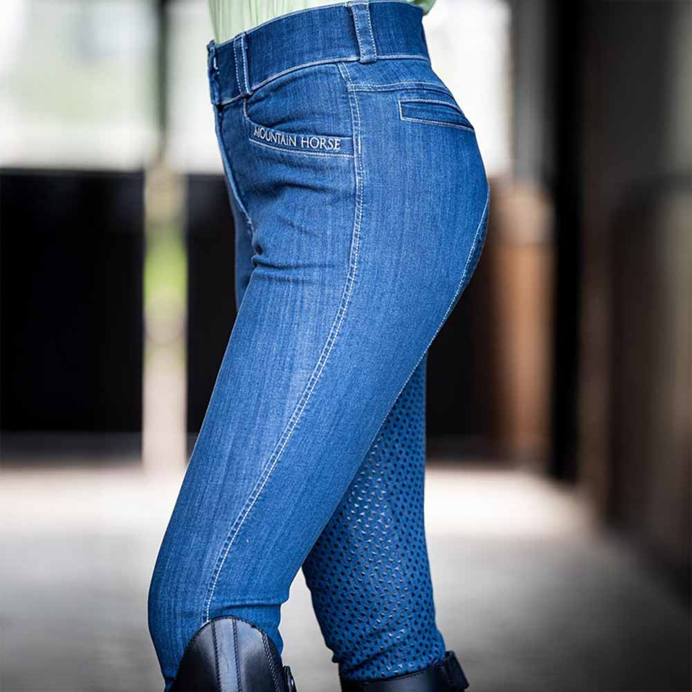 Reithosen Dream Denim Full Seat Blau