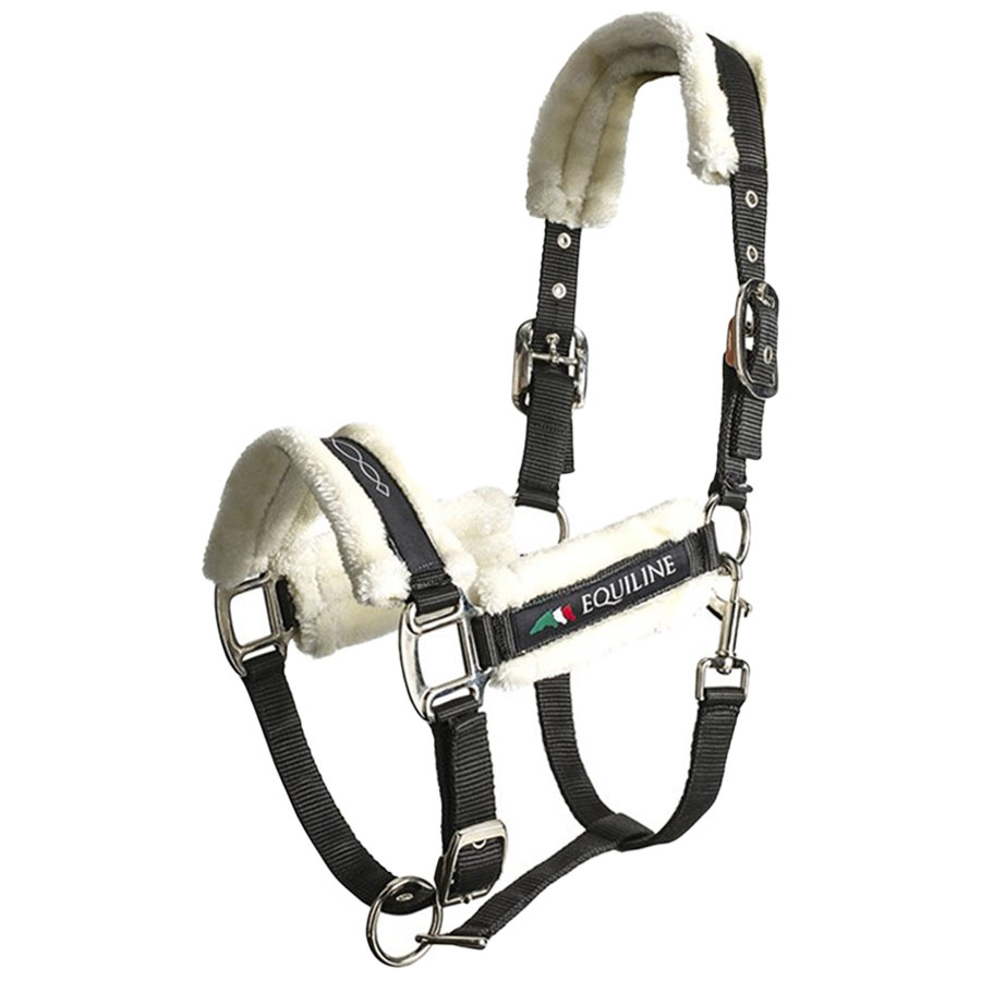 Halfter mit Lammfell Tom Schwarz