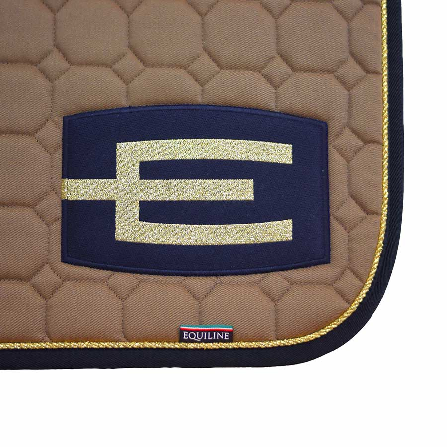 Schabracke E-Logo Cappuccino Marine/Gold
