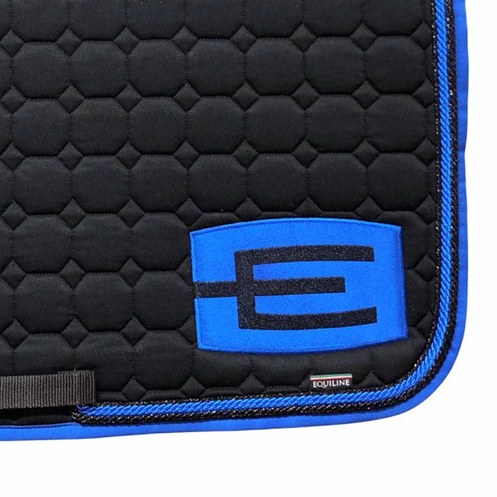 Schabracke E-Logo Schwarz Blau/Schwarz