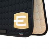 Schabracke E-Logo Schwarz Gold/Weiß