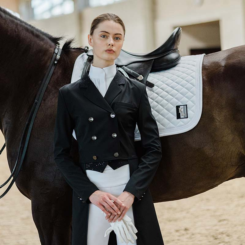 Dressurschabracke Classic Weiß