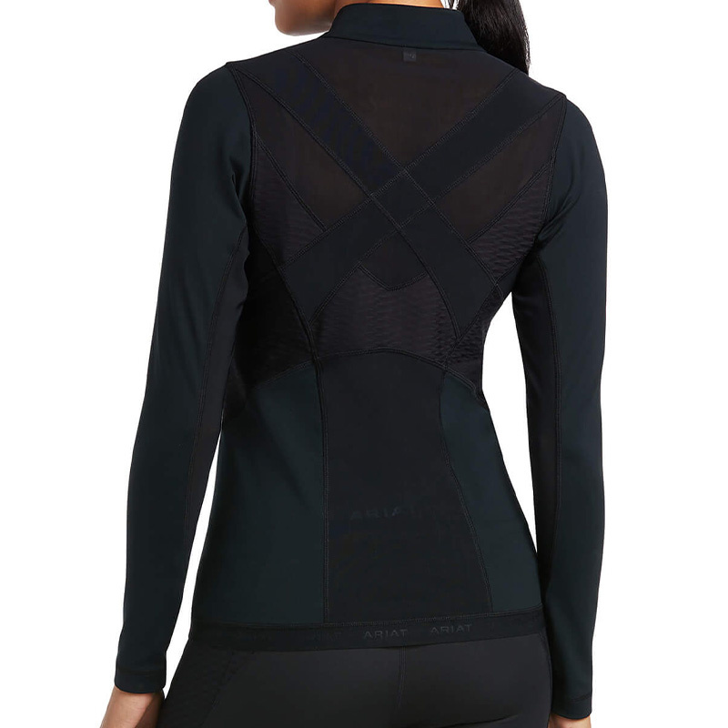 Oberteil Ascent 1/4 Zip Schwarz