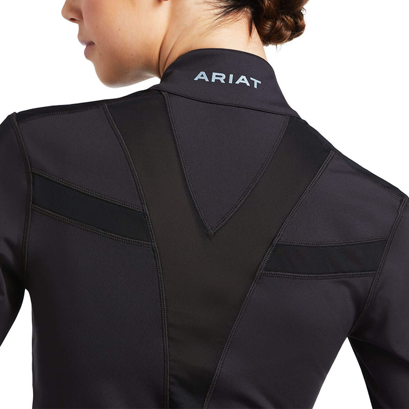 Oberteil Ascent Full Zip Schwarz